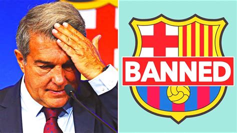 barcelona banned champions league